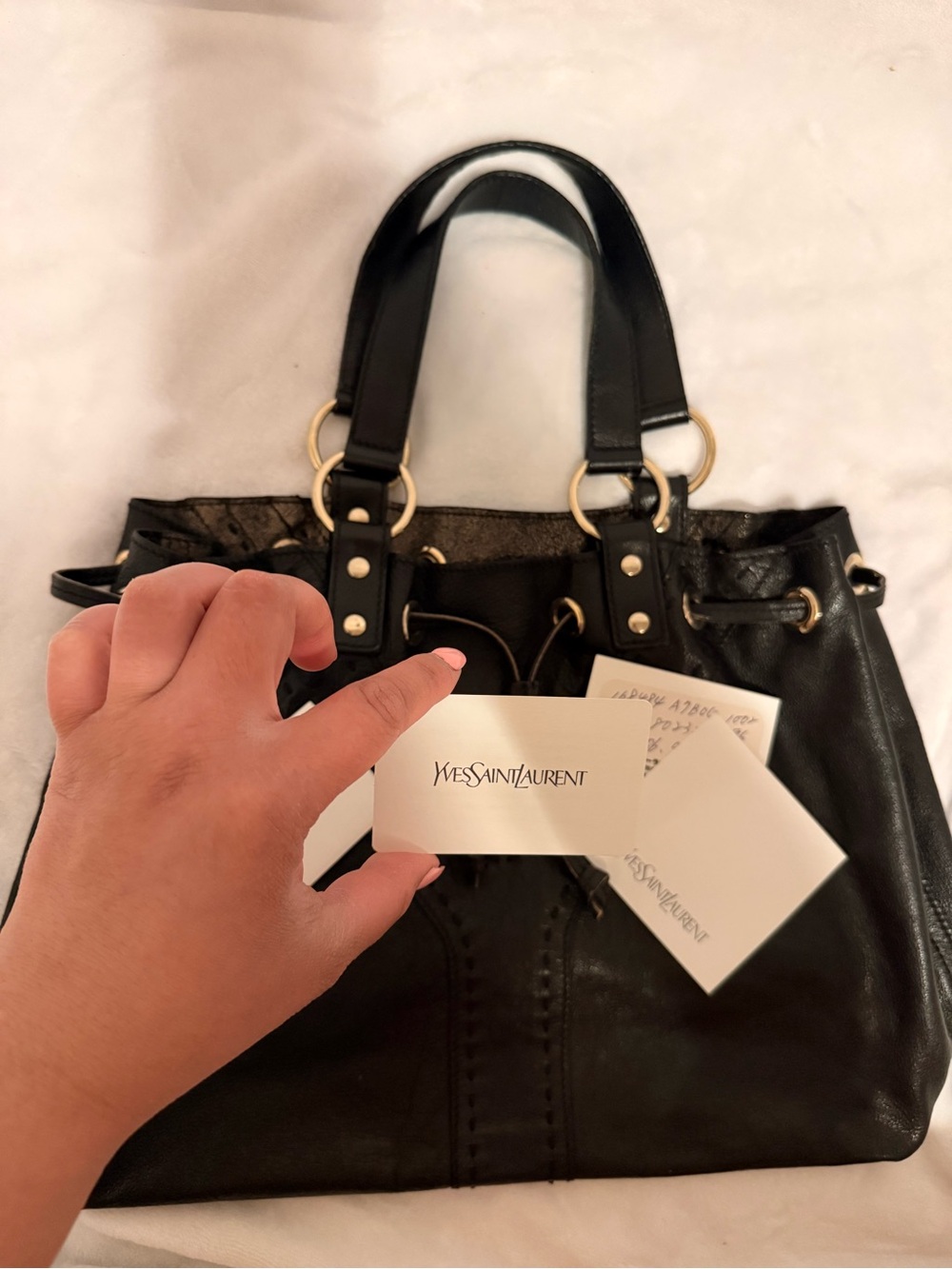 Yves Saint Laurent (YSL) Reversible Double Sac Y Tote - Picture 12 of 16